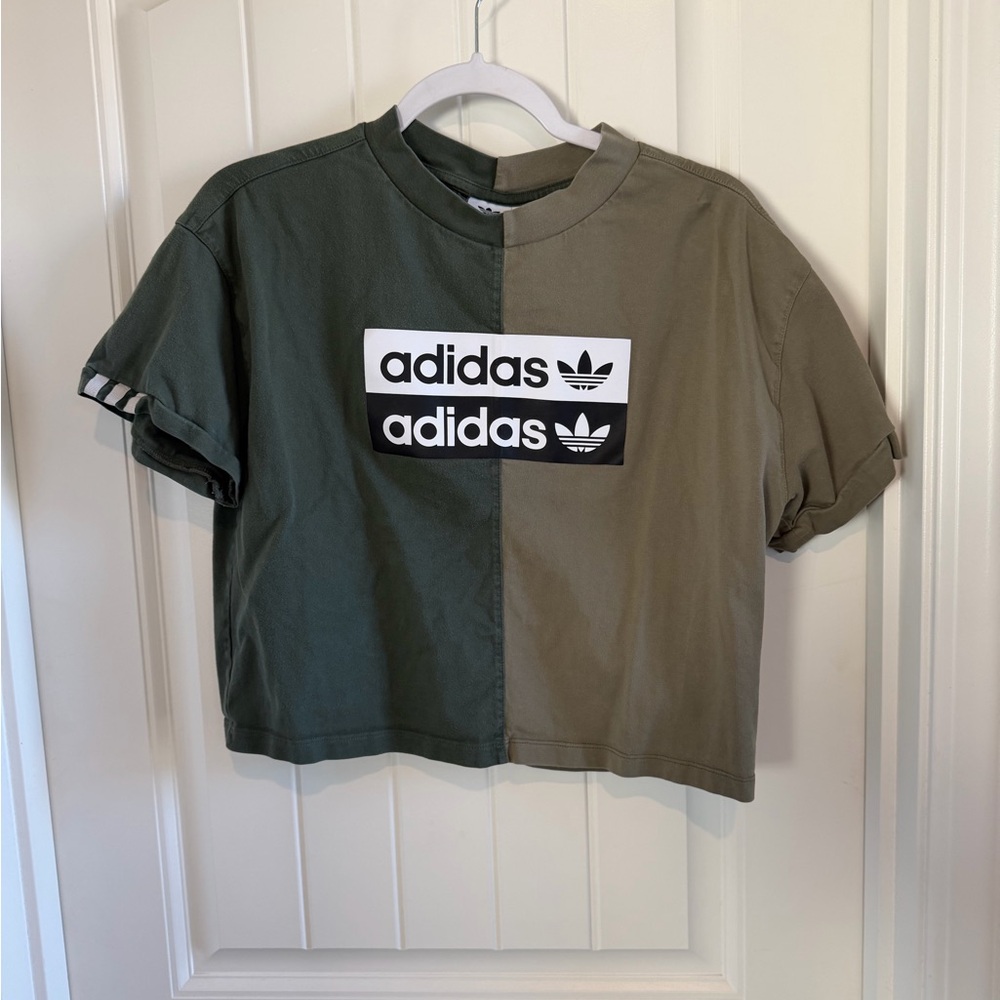 Adidas Split Olive Green T-Shirt